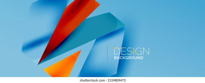 Background abstract overlapping shapes. Minimal composition vector illustration for wallpaper banner background or landing page