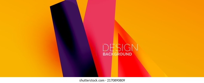 Formas superpuestas abstractas de fondo. Ilustración vectorial de composición mínima para fondo de banner o página de aterrizaje de papel pintado