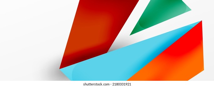 Hintergrund abstrakte überlappende Formen. Minimale Komposition, Vektorgrafik für Tapete-Banner-Hintergrund oder Landing-Page