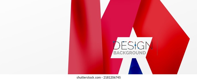 Background abstract overlapping shapes. Minimal composition vector illustration for wallpaper banner background or landing page