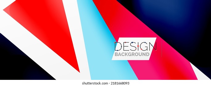 Formas superpuestas abstractas de fondo. Ilustración vectorial de composición mínima para fondo de banner o página de aterrizaje de papel pintado