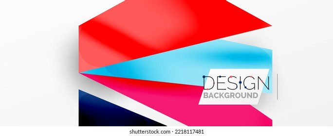 Formas superpuestas abstractas de fondo. Ilustración vectorial de composición mínima para fondo de banner o página de aterrizaje de papel pintado