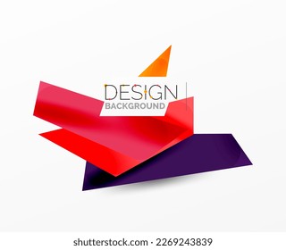 Background abstract overlapping shapes. Minimal composition vector illustration for wallpaper banner background or landing page
