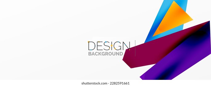 Formas superpuestas abstractas de fondo. Ilustración vectorial de composición mínima para fondo de banner o página de aterrizaje de papel pintado