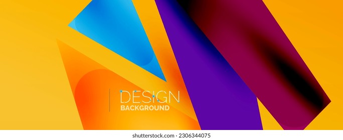 Formas superpuestas abstractas de fondo. Ilustración vectorial de composición mínima para fondo de banner o página de aterrizaje de papel pintado