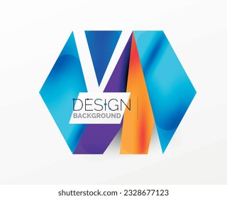 Background abstract overlapping shapes. Minimal composition vector illustration for wallpaper banner background or landing page