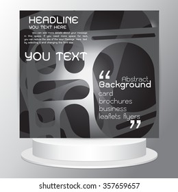 background Abstract Paper Graphics Cards brochures flyers black