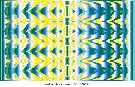 background with abstract patterns of blue, yellow, green and white
