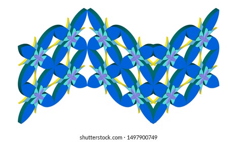 Background of abstract patterns, textures, geometric patterns. against a white background. Trendy textiles, fabrics, wrappers. - Vector