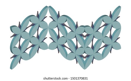 Background of abstract patterns, textures, geometric with white background. Trendy textiles, fabrics, wrappers. - Vector