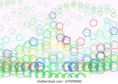 Background abstract pentagon pattern for design. Vector illustration graphic.