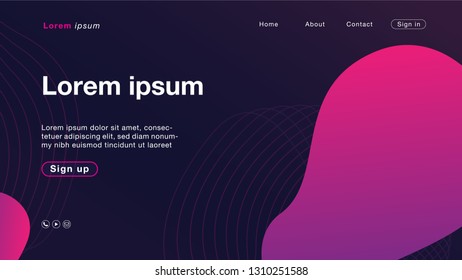 Background abstract pink blue buble color for Homepage. Vector Illustration EPS10.