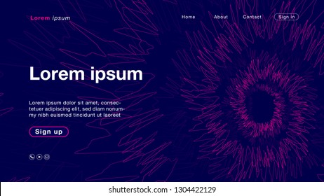 Background abstract pink blue curve color for Homepage. Vector Illustration EPS10.