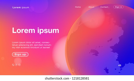 Background abstract pink moon color for Homepage. Vector Illustration EPS10.