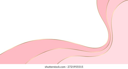 Estilo de papel de Anuncio de Vector de la cinta rosada abstracta del fondo del día de San Valentín