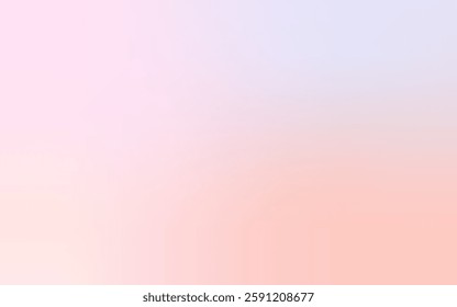 Background abstract pink sky. Light gradient vector banner. Pastel purple blur backdrop. Soft blurred light bg. Blurred color simple wallpaper. Pastel gradation water cover design