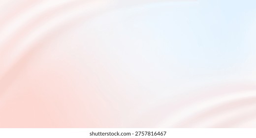 Background abstract pink sky. Light gradient vector banner. Pastel purple blur backdrop. Soft blurred light bg. Blurred color simple wallpaper. Pastel gradation water cover design