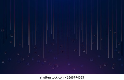 Background abstract pixel rain. Vector illustration