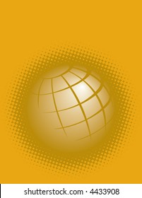 Background with abstract planet earth and space for text above