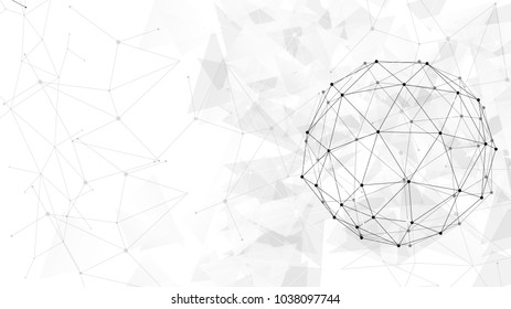 background abstract polygon data technology communication vector design illustration