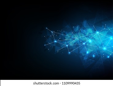 background abstract polygon data technology communication vector design illustration