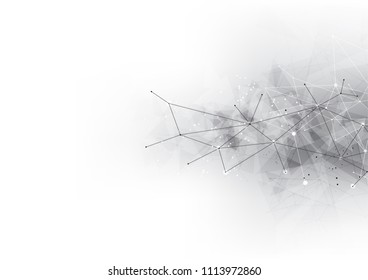 background abstract polygon data technology communication vector design illustration