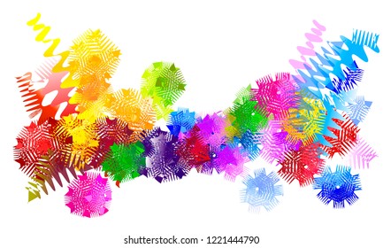 Background of abstract polygonal elements. Vector illustration multicolor.