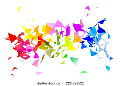Background of abstract polygonal elements. Vector illustration multicolor.