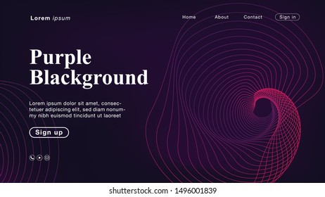 Background abstract purple light line color for Homepage. Vector Illustration EPS10.
