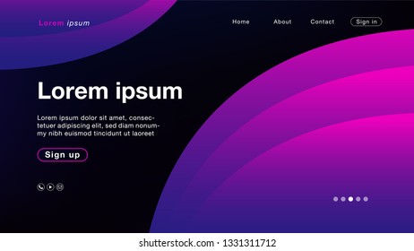 Background abstract purple light pink curve for Homepage. Vector Illustration EPS10.