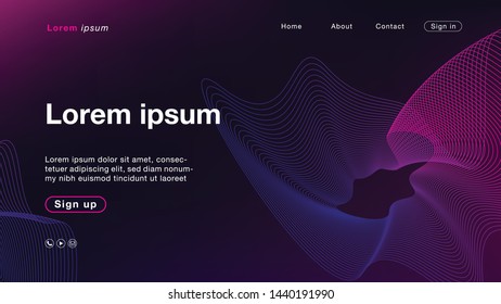 Background abstract purple line color for Homepage 04. Vector Illustration EPS10.