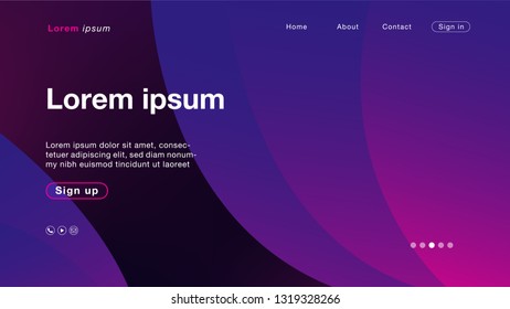 Background abstract purple line curve for Homepage. Vector Illustration EPS10.