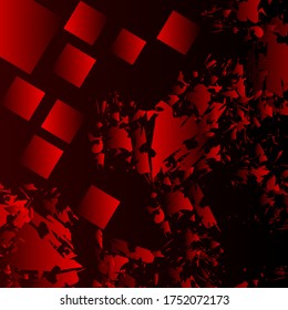 Background abstract red and black vector. 