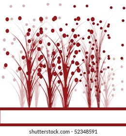 Background with abstract red elements