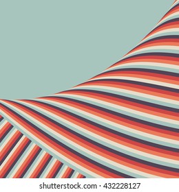 Background abstract retro colors. Curve ribbon.
