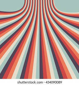 Background abstract retro colors. Curve ribbon.