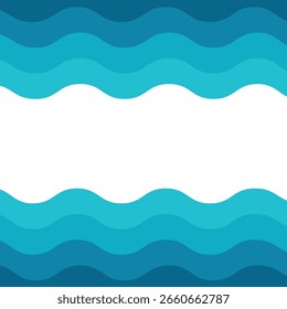 Fundo de mar abstrato ou ondas oceânicas. Plano de fundo para banner, cartão postal, site. Decoração, têxtil.
