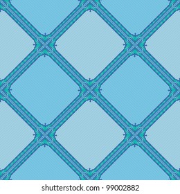 Background, abstract seamless wallpaper design with blue squares. Vector