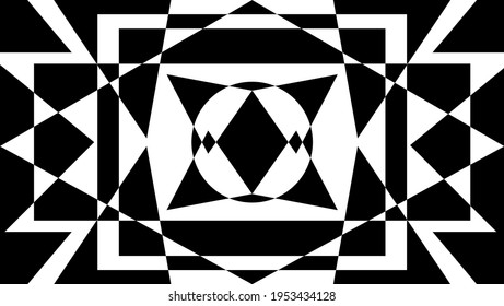 Forma de resumen de fondo: negro y blanco. Adecuado para fondos de escritorio, Web, Banner, etc.