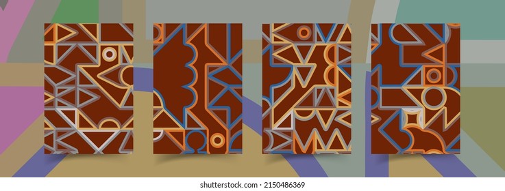 background with abstract shapes. artwork made with abstract elements, lines and bold geometric shapes, useful for website background, poster art design, magazine front page, banners, prints cover.