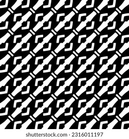  Fondo con formas abstractas. Textura en blanco y negro. Patrón de repetición monocromático sin inconvenientes para la decoración, la tela, la tela. 