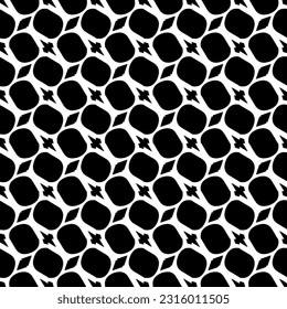  Fondo con formas abstractas. Textura en blanco y negro. Patrón de repetición monocromático sin inconvenientes para la decoración, la tela, la tela. 