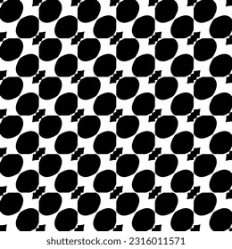  Background with abstract shapes. Black and white texture. Seamless monochrome repeating pattern  for decor, fabric, cloth. 