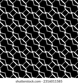 Fondo con formas abstractas. Textura en blanco y negro. Patrón de repetición monocromático sin inconvenientes para la decoración, la tela, la tela. 