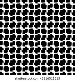  Fondo con formas abstractas. Textura en blanco y negro. Patrón de repetición monocromático sin inconvenientes para la decoración, la tela, la tela. 