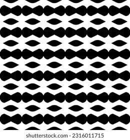  Background with abstract shapes. Black and white texture. Seamless monochrome repeating pattern  for decor, fabric, cloth. 