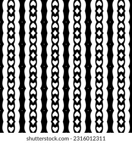  Background with abstract shapes. Black and white texture. Seamless monochrome repeating pattern  for decor, fabric, cloth. 
