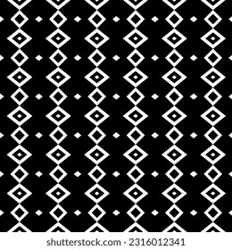  Background with abstract shapes. Black and white texture. Seamless monochrome repeating pattern  for decor, fabric, cloth. 