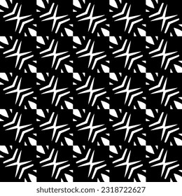  Fondo con formas abstractas. Textura en blanco y negro. Patrón de repetición monocromático sin inconvenientes para la decoración, la tela, la tela.