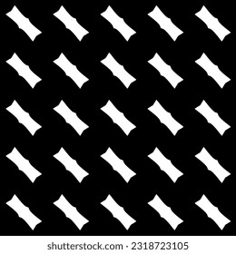  Background with abstract shapes. Black and white texture. Seamless monochrome repeating pattern  for decor, fabric, cloth.